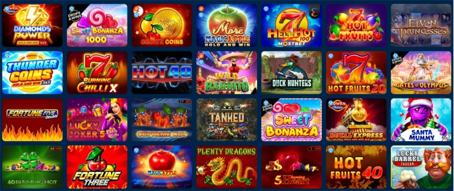 Mostbet online játékok és fogadások